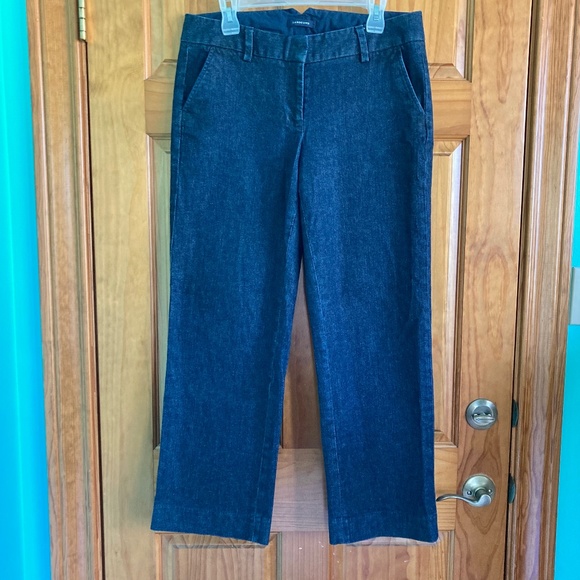 Women’s size 10P Lands’ End navy blue jeans/pants - Picture 1 of 7